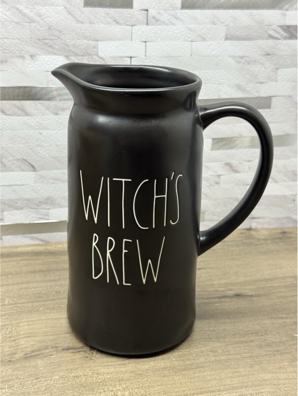 Rae Dunn Halloween Witch’s Brew Pitcher Black
